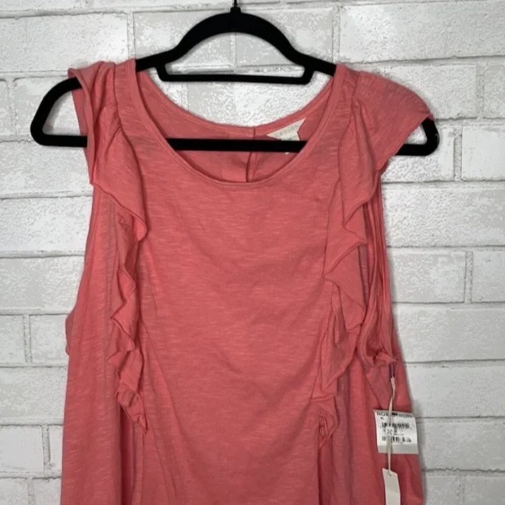 NWT Caslon Pink Blossom Flutter Sleeve Top - Picture 4 of 11
